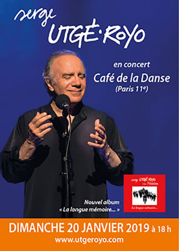 Dimanche 20 janvier 2019, à Paris (75011) pour fêter le nouvel album « La longue mémoire… »